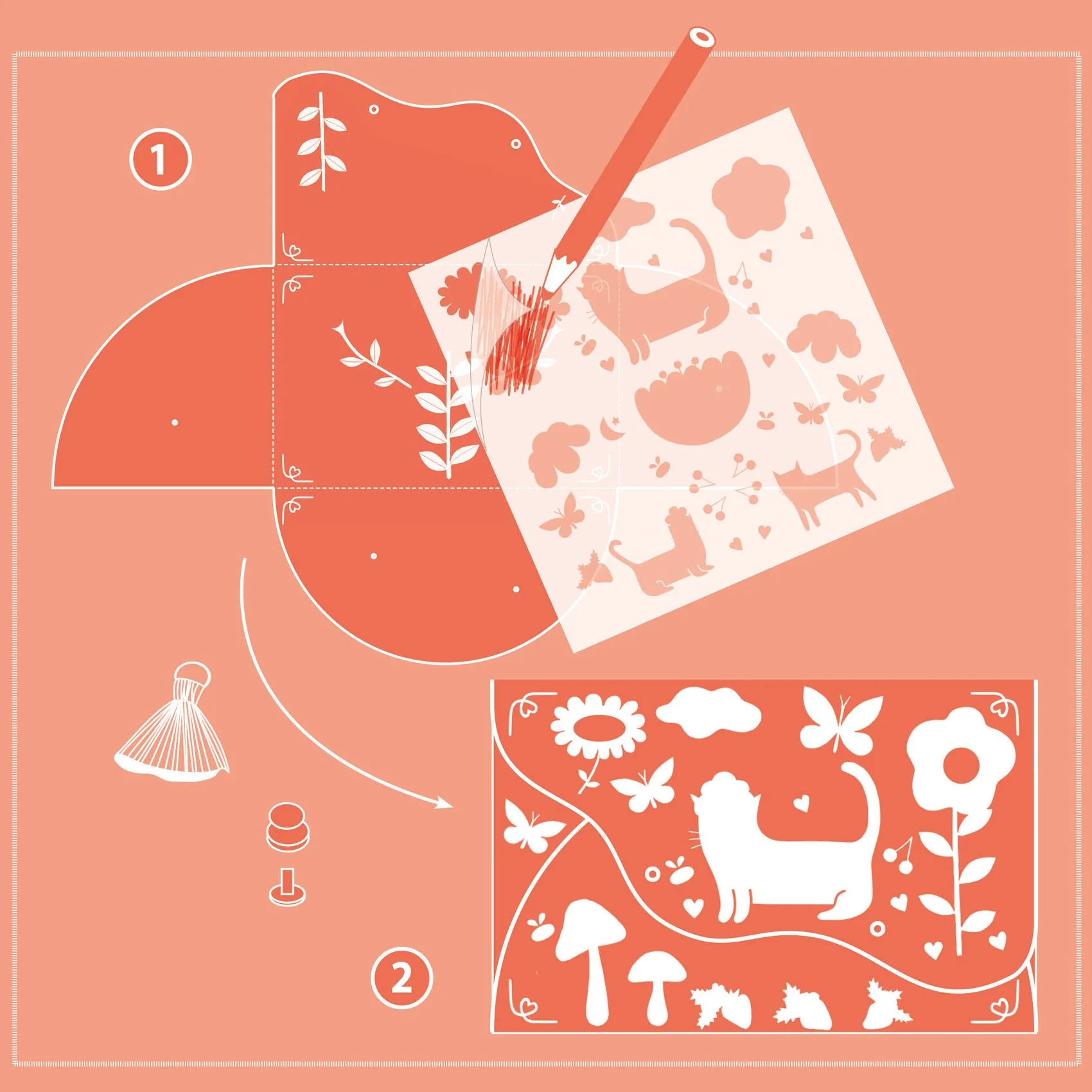 Création DIY Pochettes - Joyeux amis - Djeco - Image 4