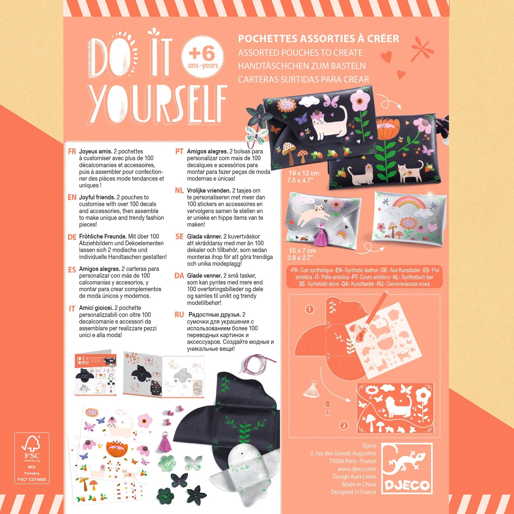 Création DIY Pochettes - Joyeux amis - Djeco - Image 5