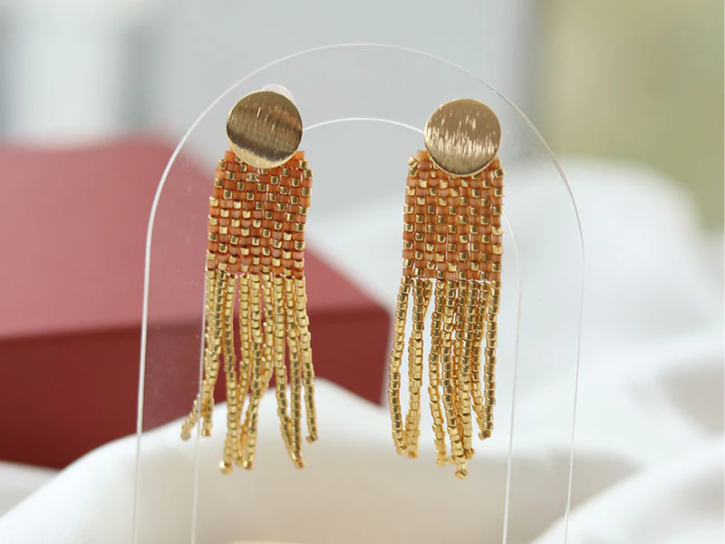Kit DIY Bijouterie - Mes boucles d'oreilles à franges - Image 2