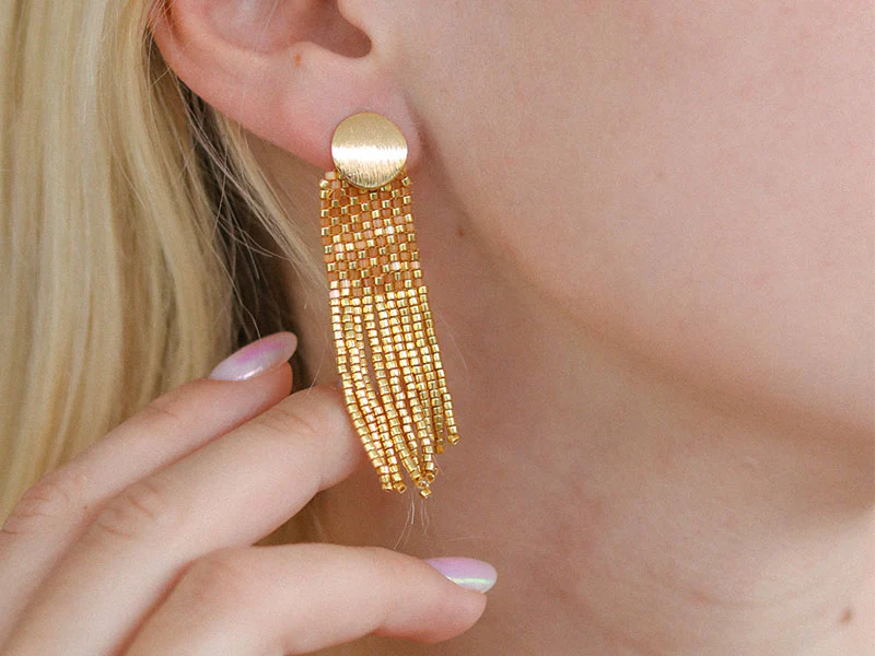 Kit DIY Bijouterie - Mes boucles d'oreilles à franges - Image 5