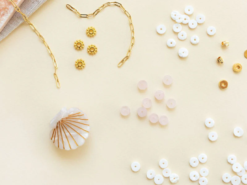 Kit DIY Bijouterie - Mon collier en perles heishi et Quartz - Image 4