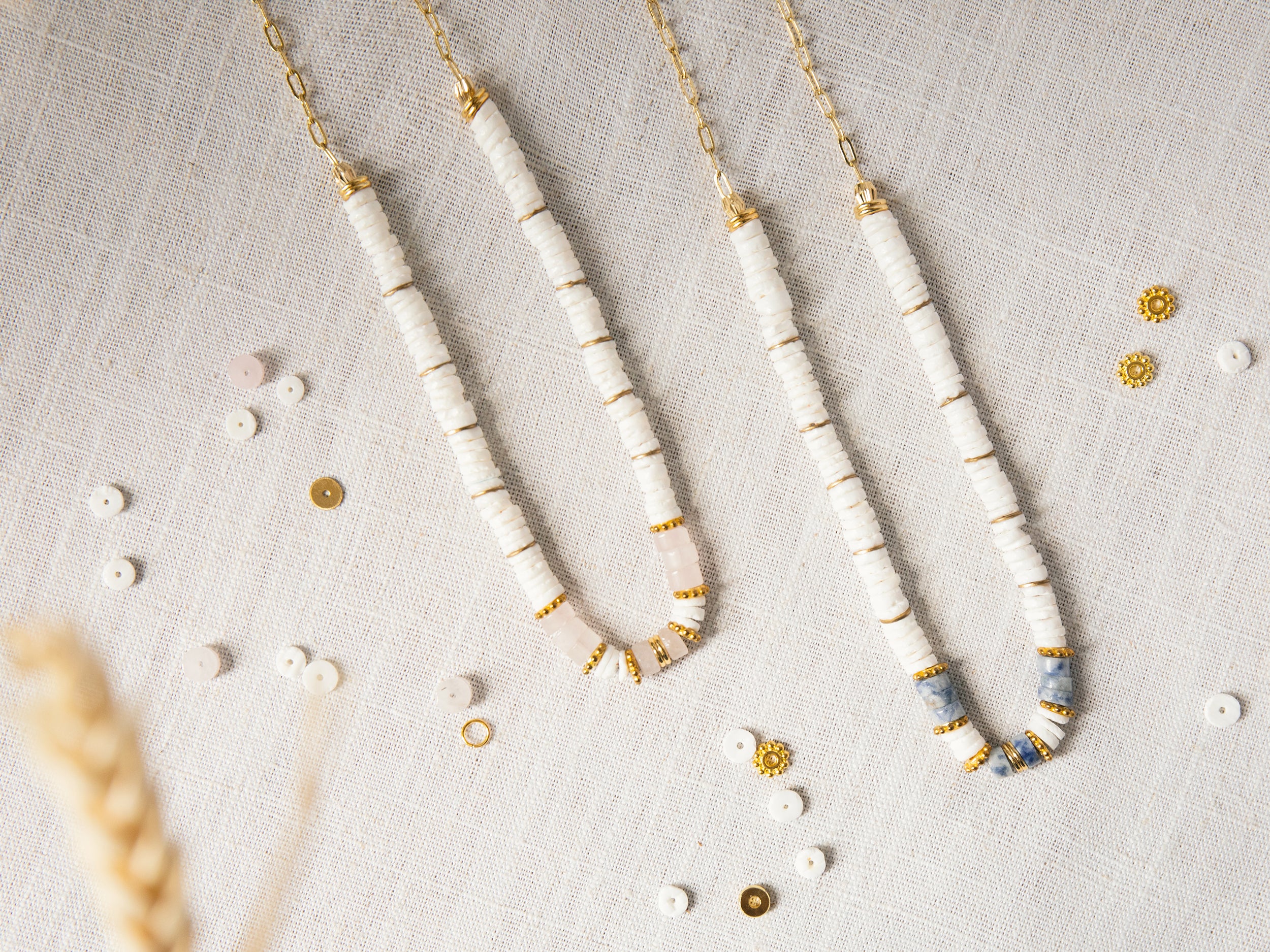 Kit DIY Bijouterie - Mon collier en perles heishi et Quartz - Image 9