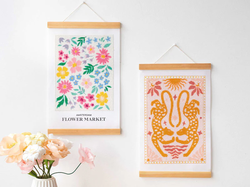 Kit DIY HOME DÉCO - Ma broderie Diamond Painting - Fleurs - Image 2