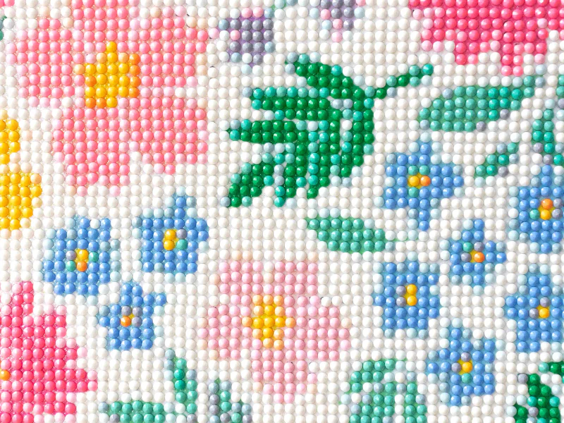 Kit DIY HOME DÉCO - Ma broderie Diamond Painting - Fleurs - Image 4