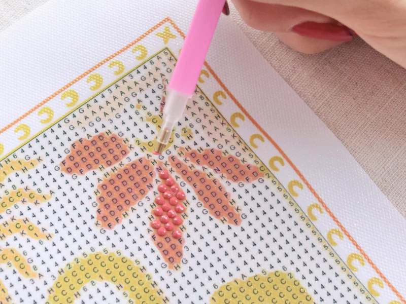 Kit DIY HOME DÉCO - Ma broderie Diamond Painting - Fleurs - Image 5
