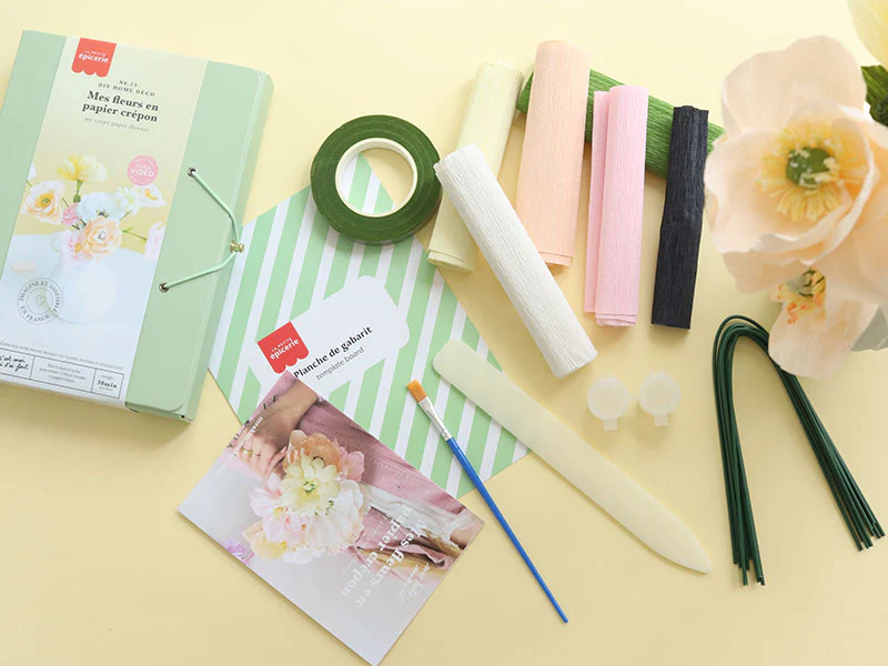 Kit DIY Home Déco - Mes fleurs en papier crépon - Image 5