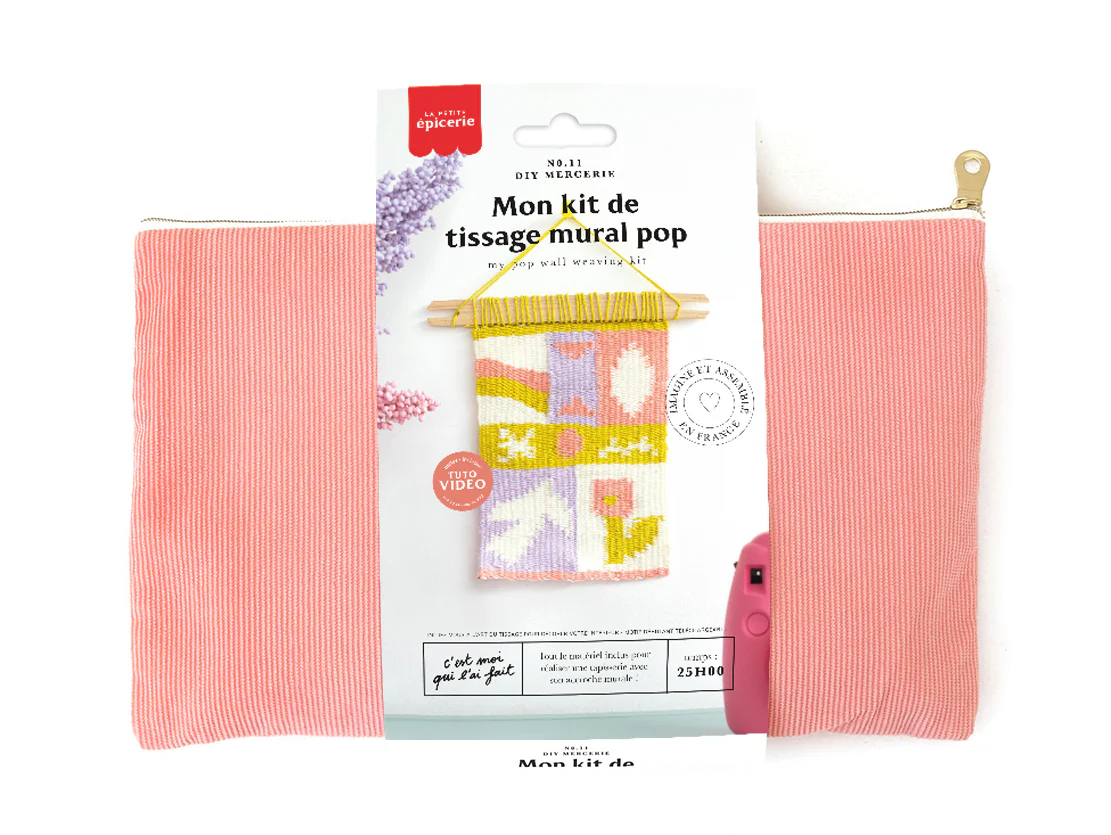 Kit DIY Mercerie - Mon tissage mural - Pop