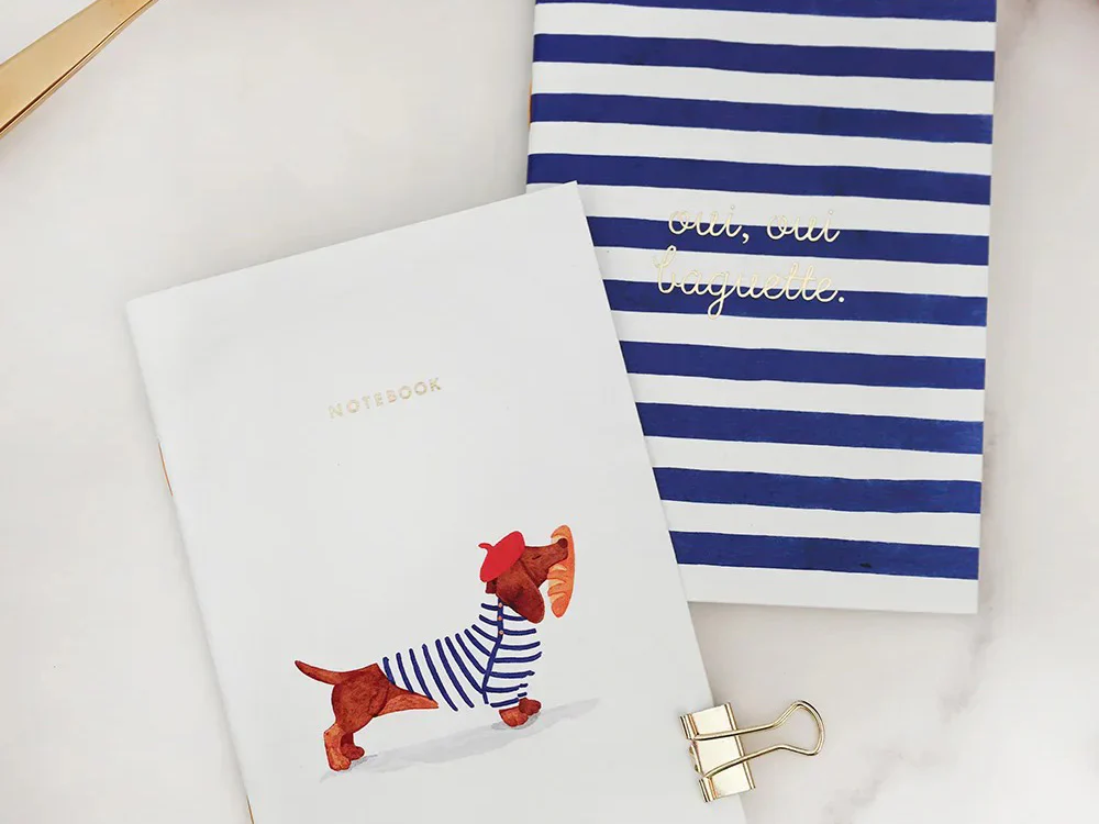 Lot de 2 carnets A6 - Duo Oui Baguette - ATWS - Image 2