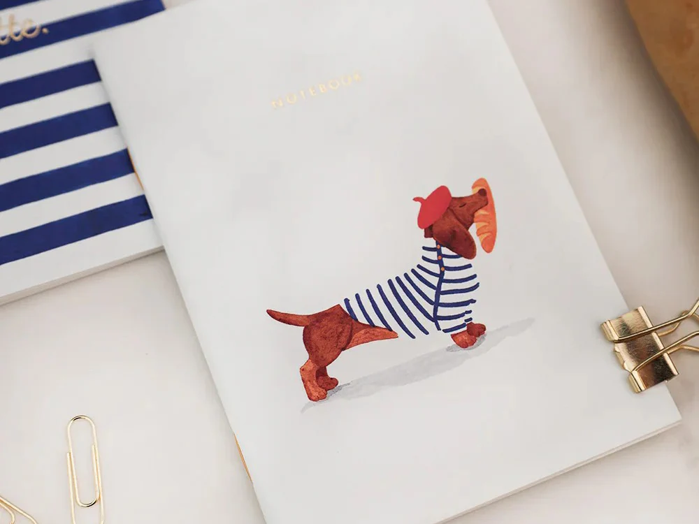 Lot de 2 carnets A6 - Duo Oui Baguette - ATWS - Image 3