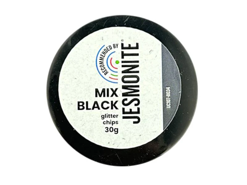 Éclats de paillettes pour Jesmonite 30 gr - Mix de noir - Image 3