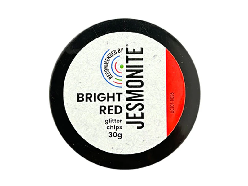 Éclats de paillettes pour Jesmonite 30 gr - Rouge vif - Image 3