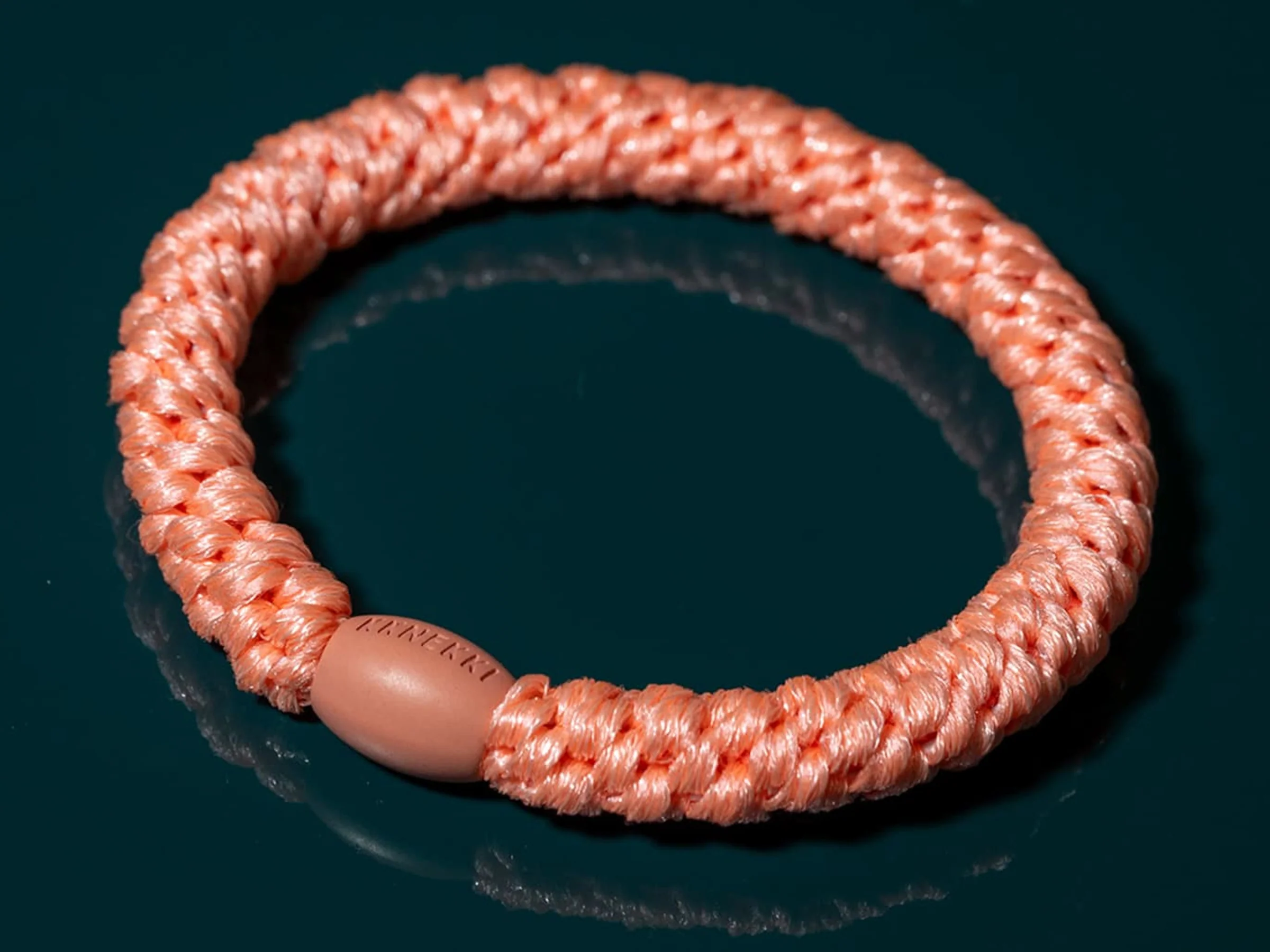 Élastique cheveux Sorbet melon pailleté - Kknekki - Image 2