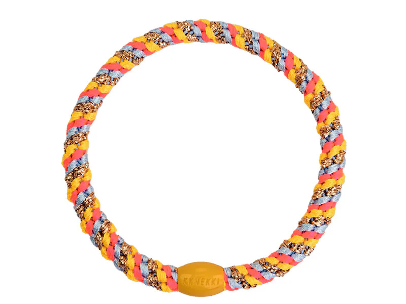 Elastique cheveux Orange fluo & Glitter Slim - Kknekki
