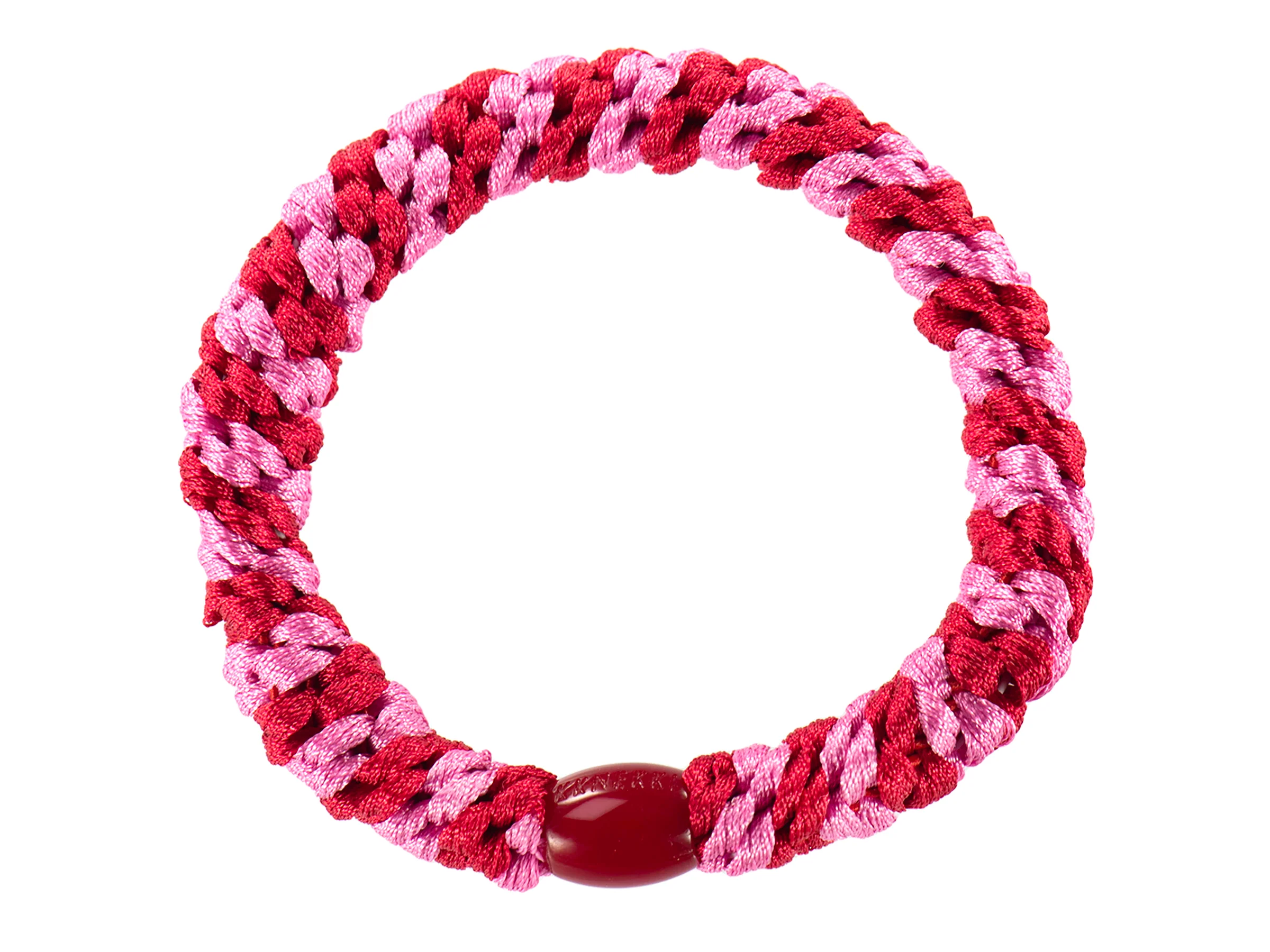Élastique cheveux Rouge Bubblegum Rayé - Kknekki
