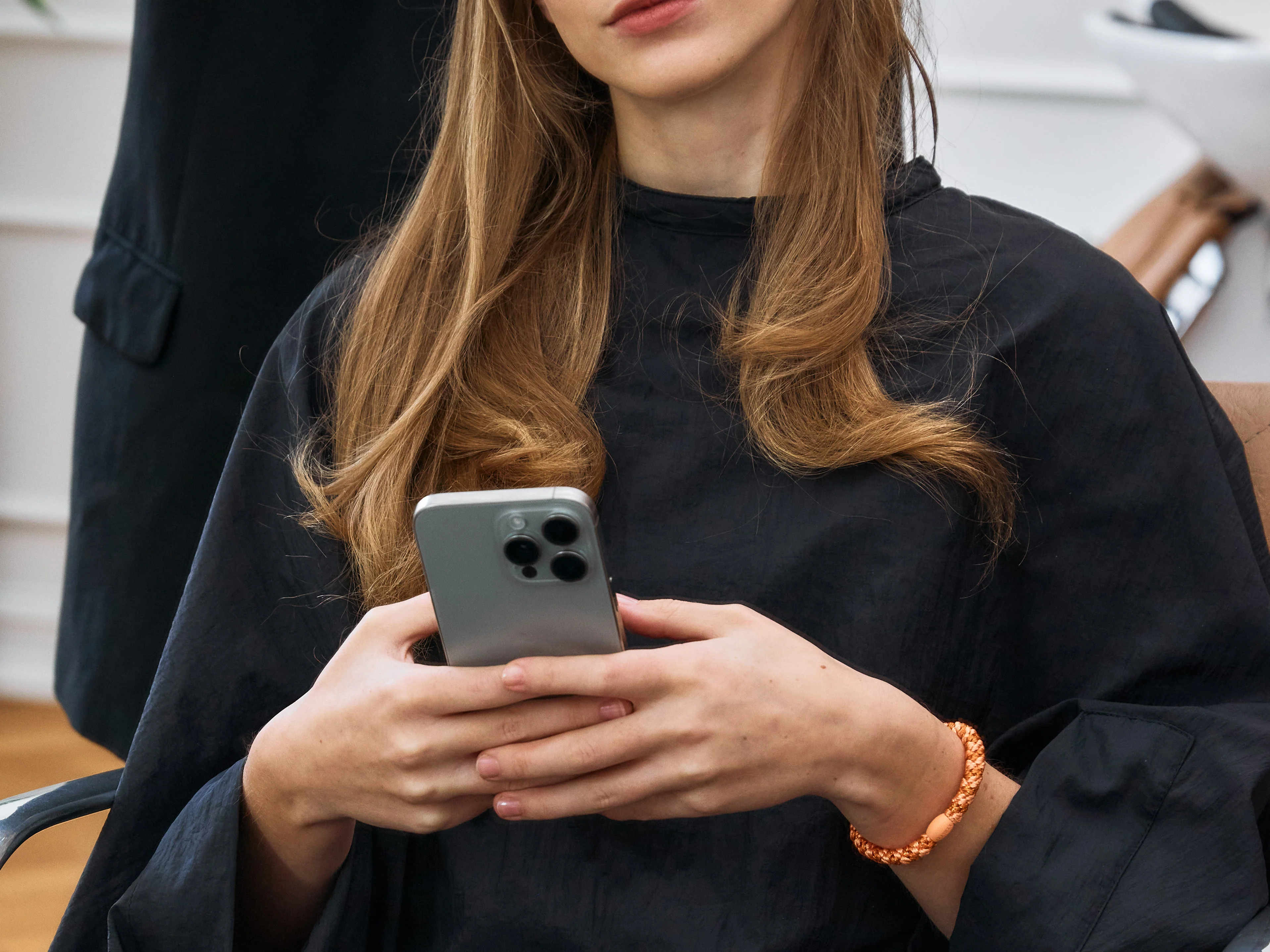 Élastique cheveux Blanc pailleté - Kknekki - Image 6