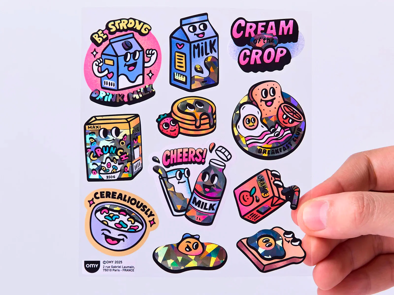 Fabulous Stickers Big - Milk - OMY - Image 3