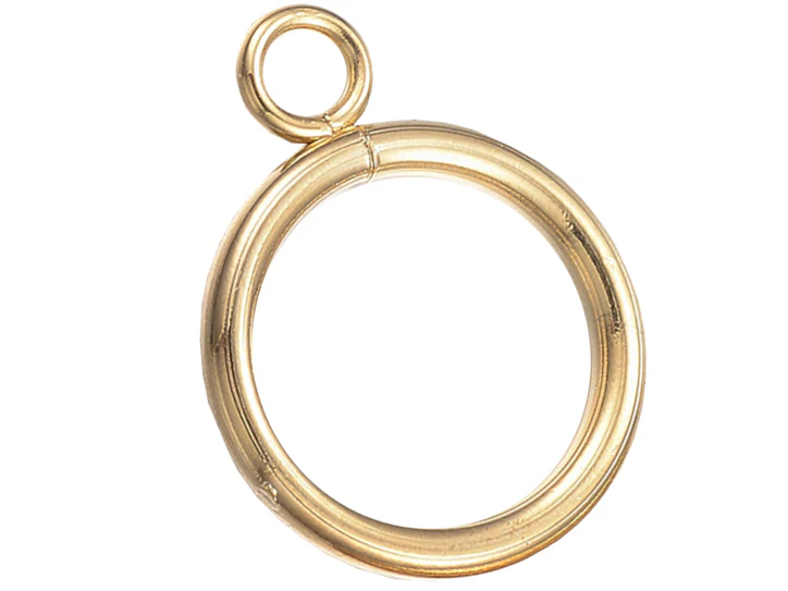 Fermoirs toogle en acier inoxydable 304 - doré - 16x12 mm - Image 2