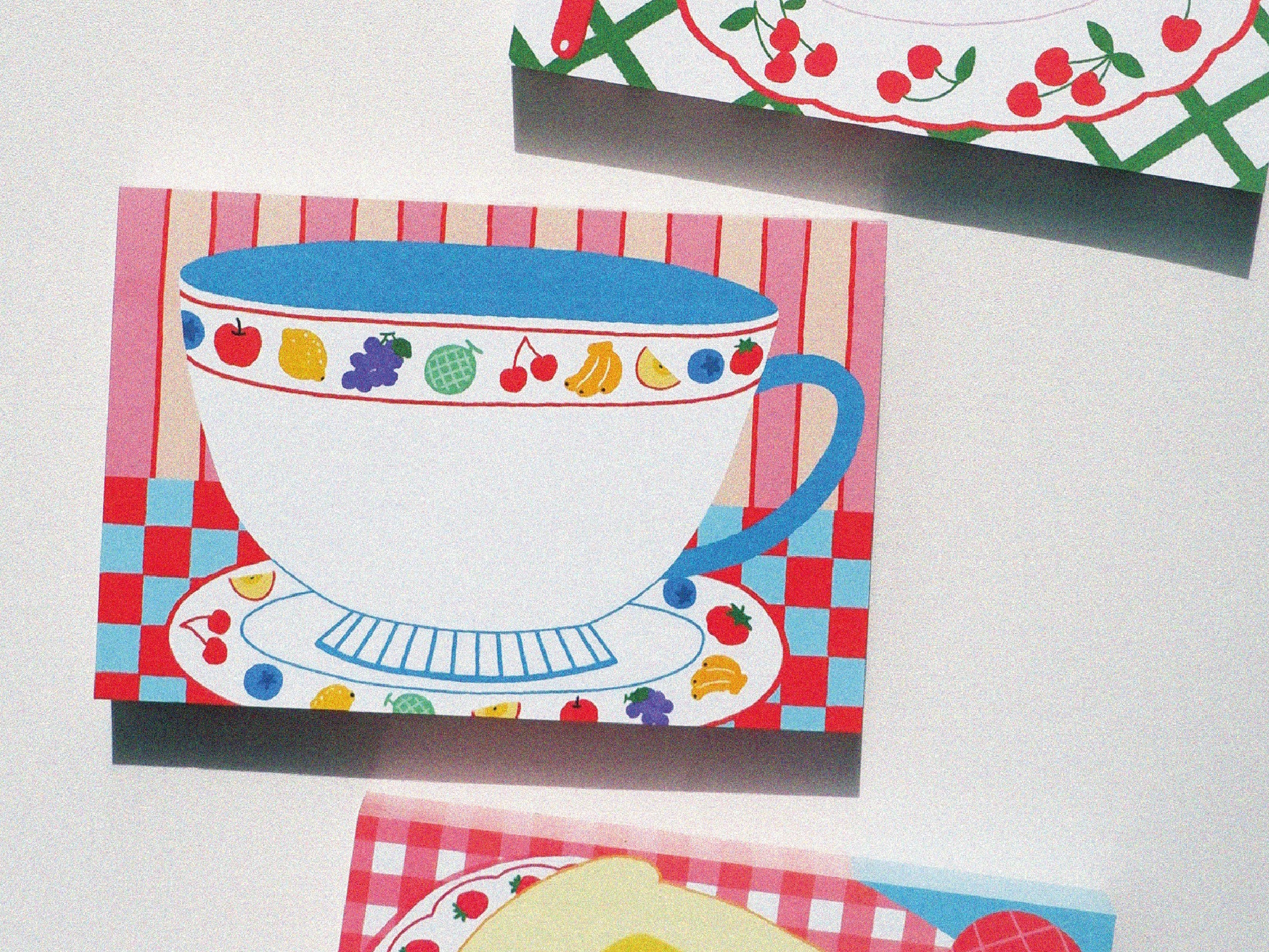 Mini bloc memo tasse vintage - Fruit fries Design Lab - Image 5