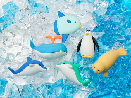 Gomme Individuelle - Animaux marins 4 - Made in Japan (modèle aléatoire) - Image 3
