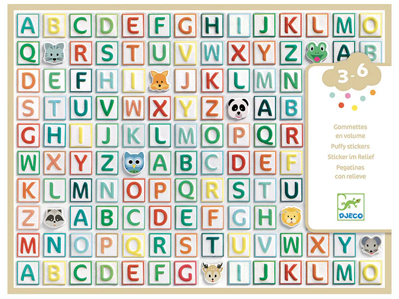 Gommettes alphabet