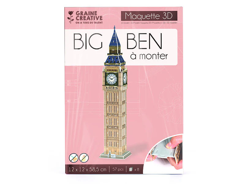 Graine creative puzzle maquette big ben 57 pièces - Image 5