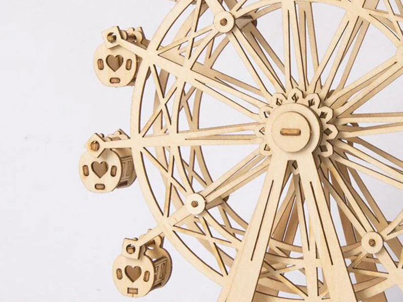 Grande roue en bois à assembler - Image 5