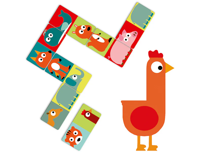 Jeu de dominos "Animo puzzle" - 28 pièces - Image 2