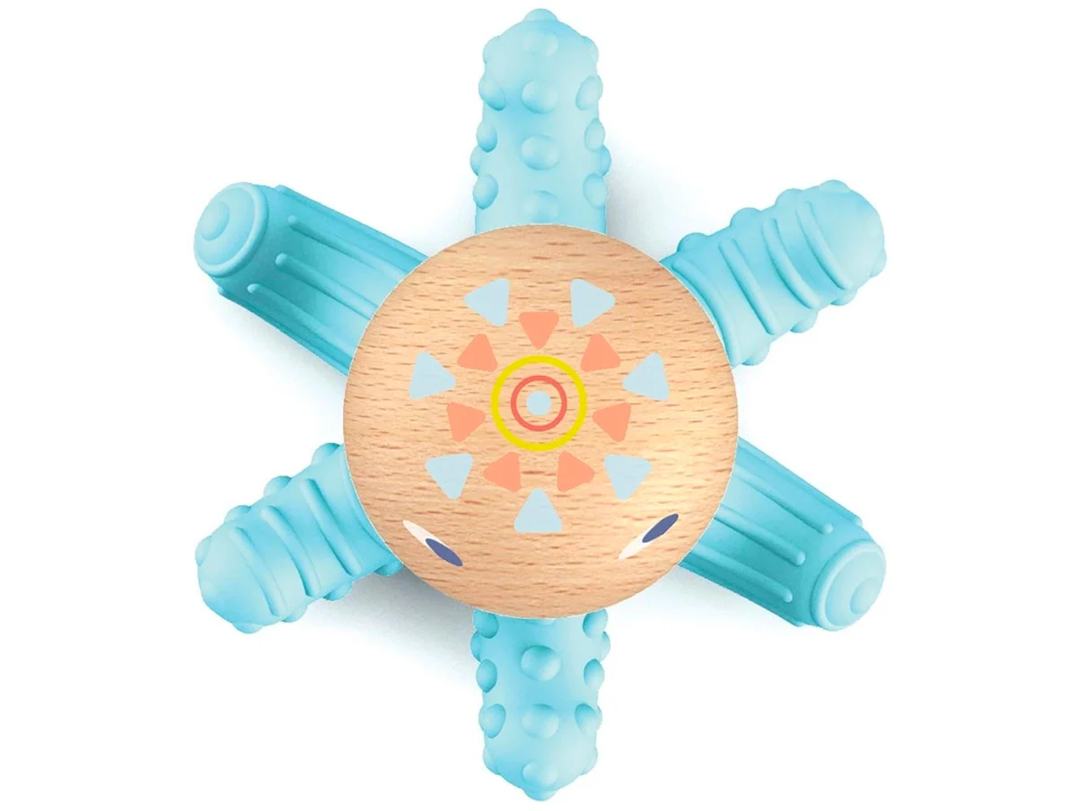 Jouet de dentition pieuvre BabySquidi - Djeco - Image 3