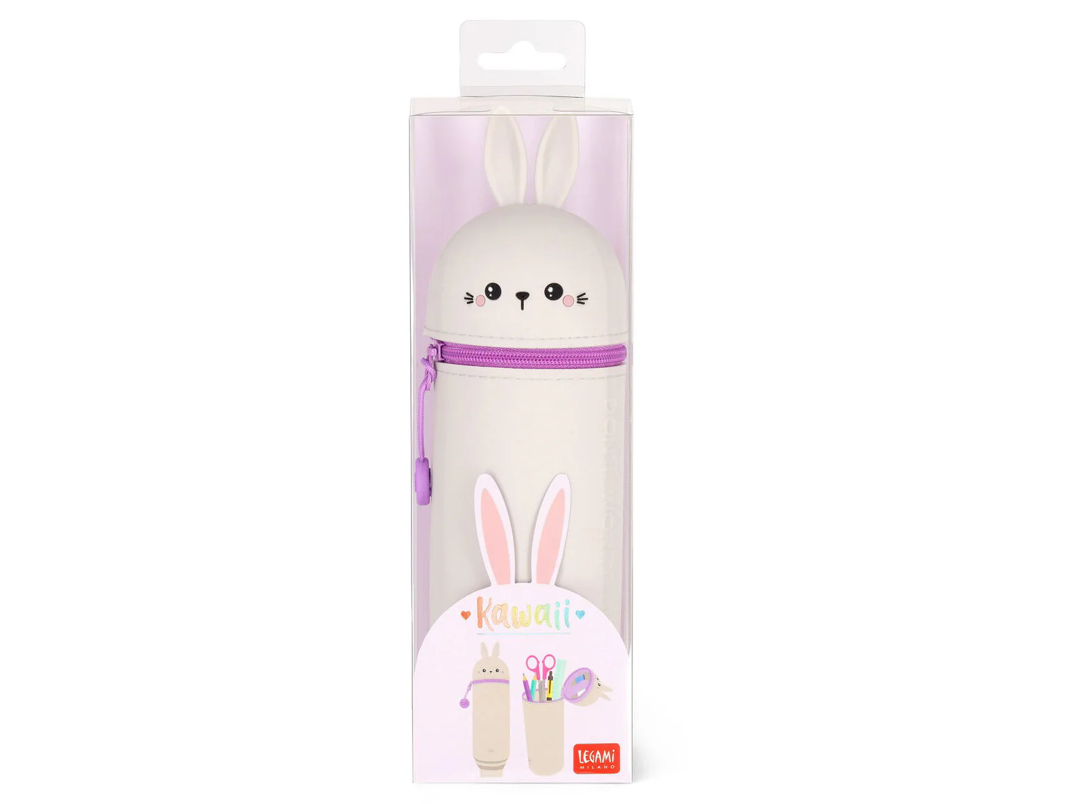 Trousse Lapin pot Ă crayons Kawai - Legami - Image 5