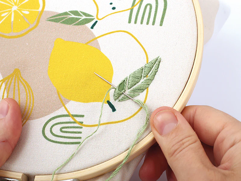 Kit broderie partielle - Citron - Image 9