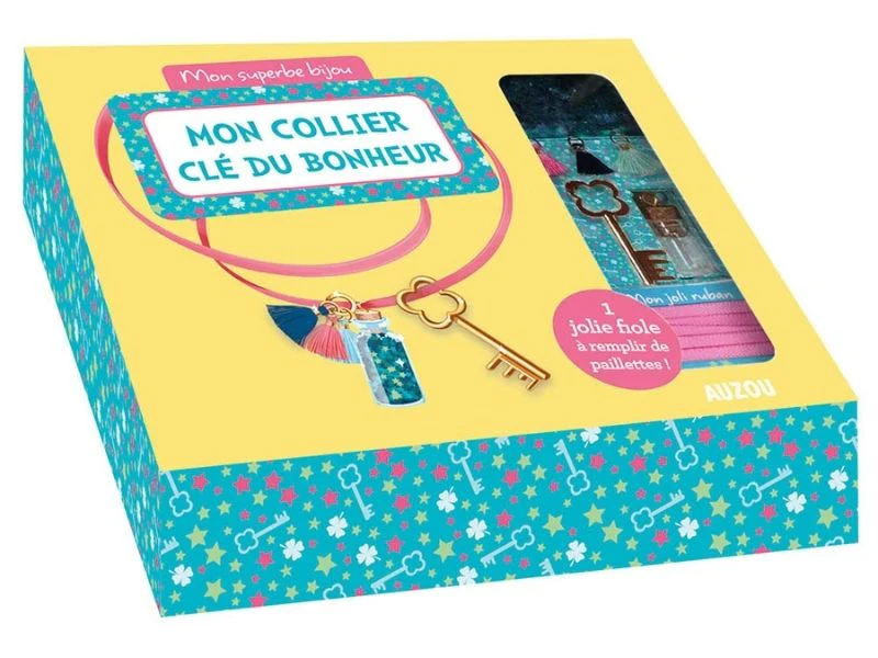 Kit créatif - Mon superbe bijou Auzou - mon collier clé du bonheur