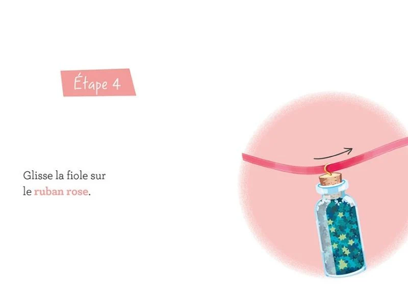 Kit créatif - Mon superbe bijou Auzou - mon collier clé du bonheur - Image 2