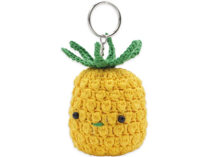 Kit crochet - Pendentif sac / porte clé - Ananas