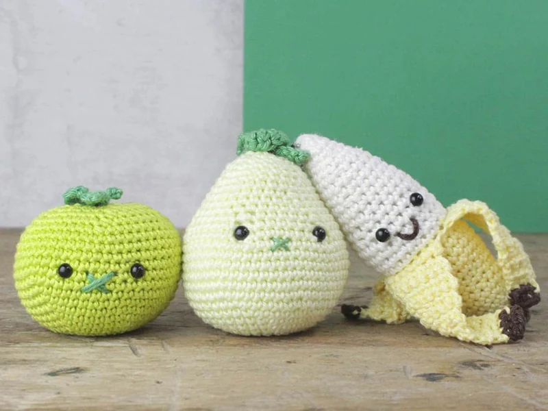Kit crochet - Pendentif sac / porte clé - Poire - Image 3