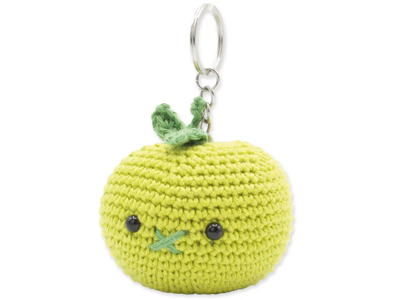 Kit crochet - Pendentif sac / porte clé - Pomme
