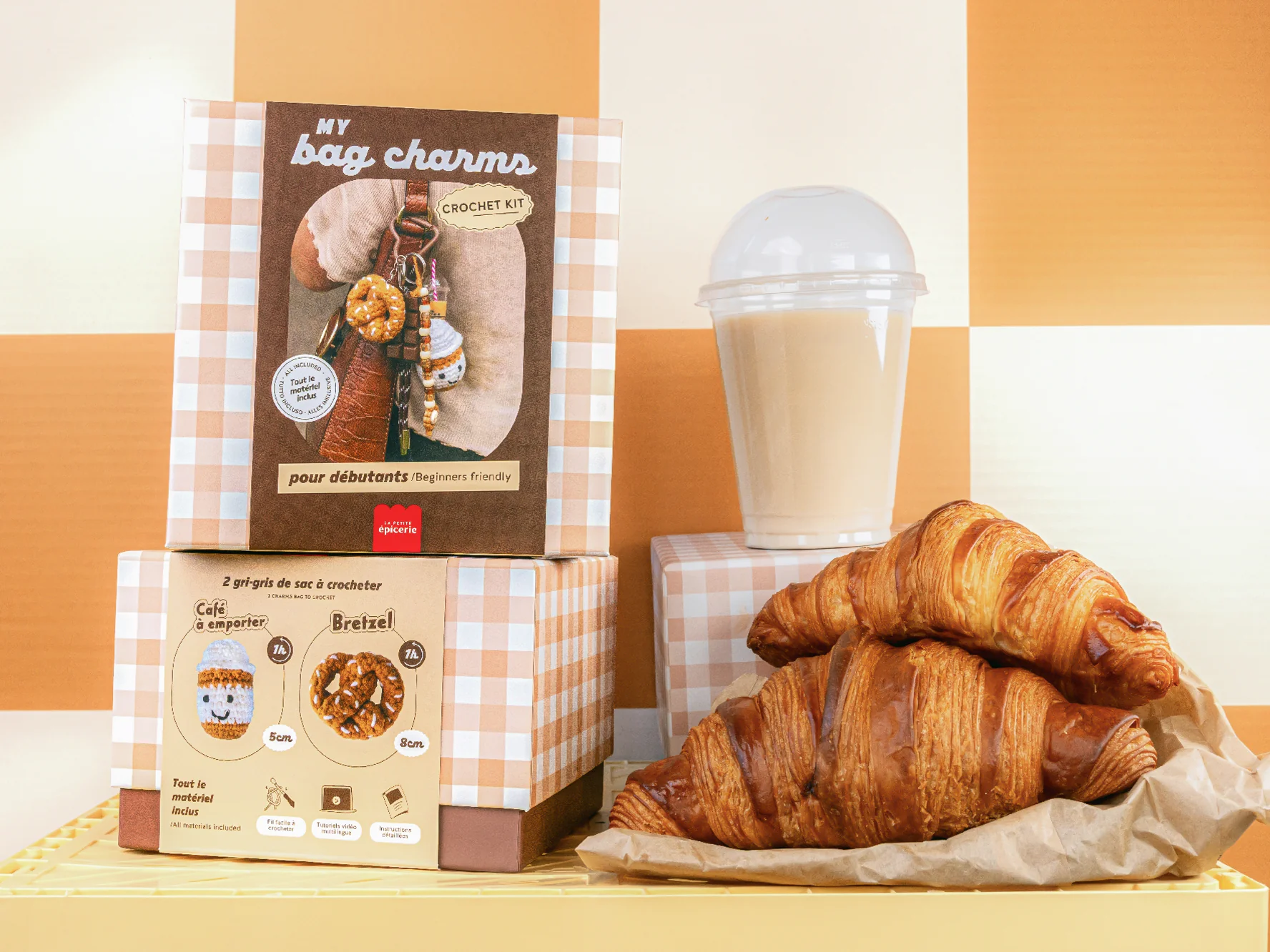 Kit crochet pour débutant - bag charms- coffee time - Image 6