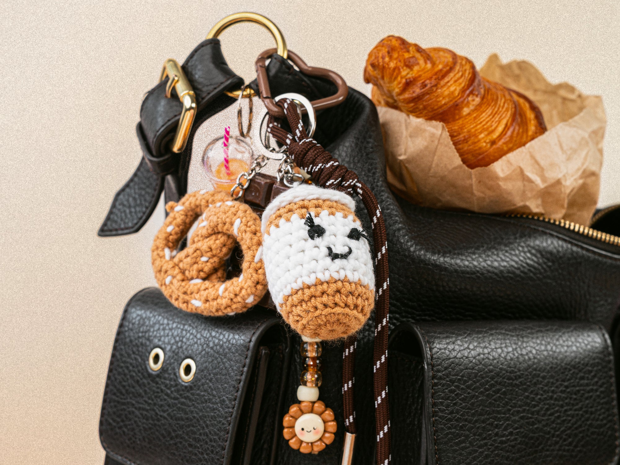Kit crochet pour débutant - bag charms- coffee time - Image 7