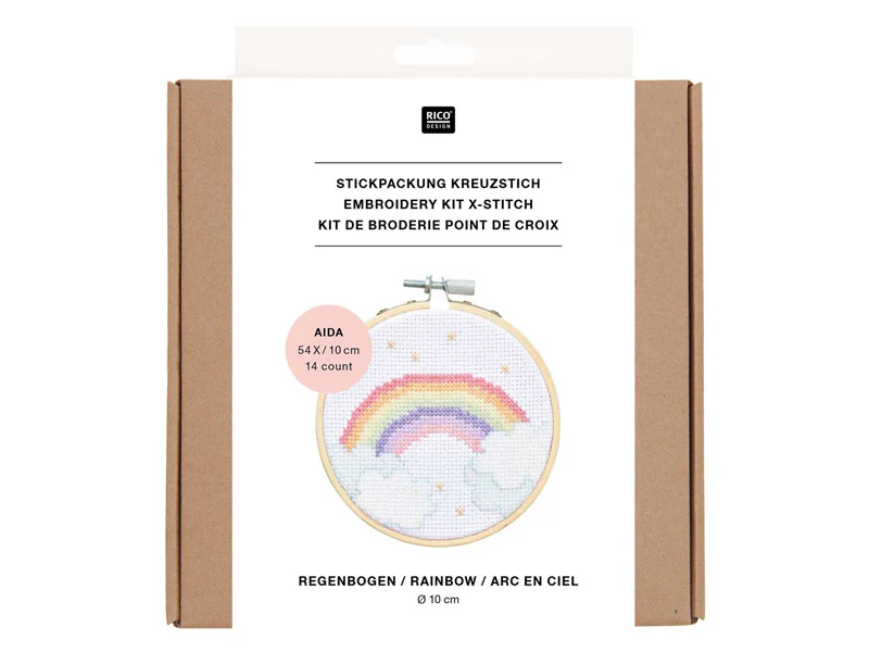 KIT DE BRODERIE ARC-EN-CIEL - RICO DESIGN