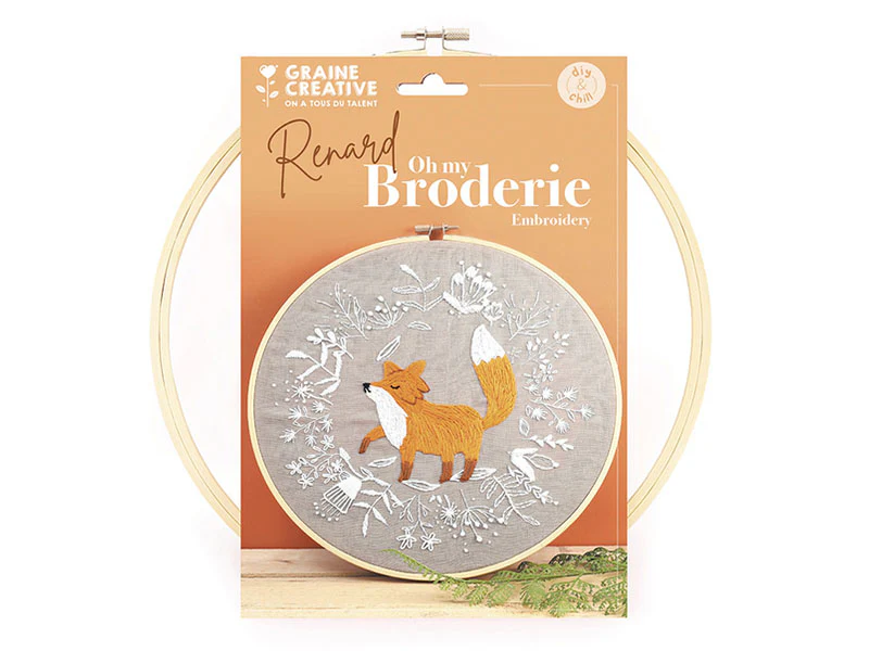 Kit de broderie décorative - Renard