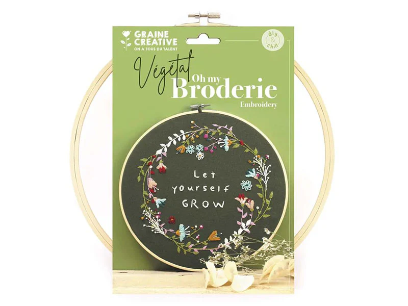 Kit de broderie décorative - Végétal