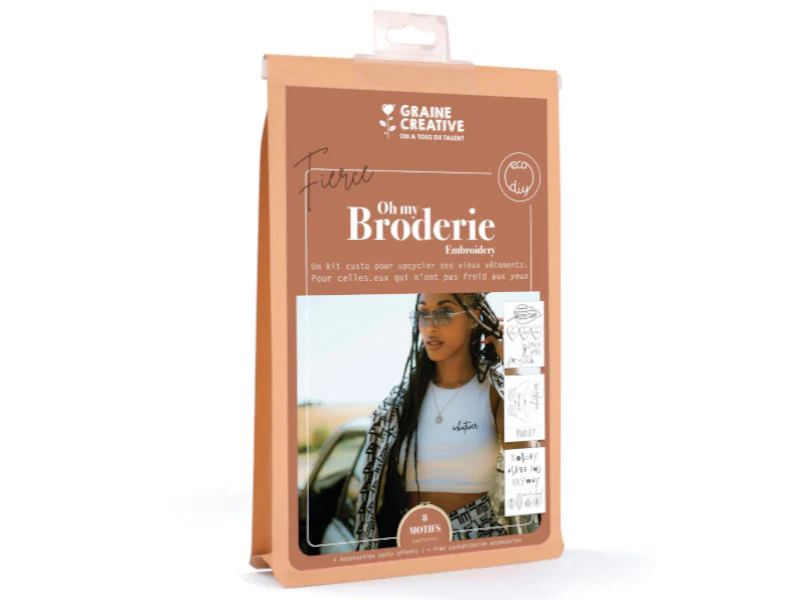 Kit de broderie sur vĂȘtement - Fierce