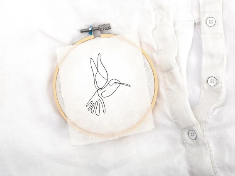 Kit de broderie sur vêtement - Line Art - Image 2