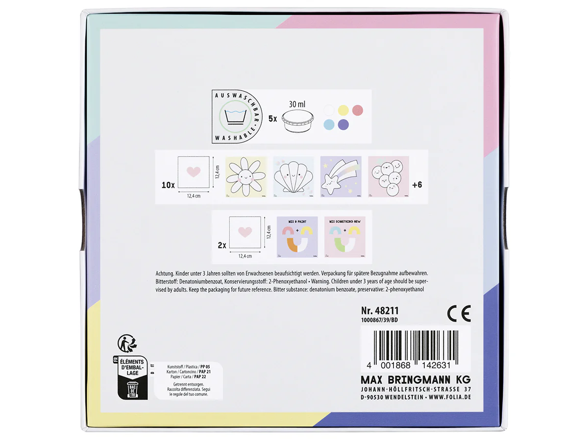 Kit de peinture aux doigts pour enfant - Sweet Rainbow - Image 2
