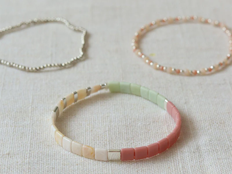 Kit DIY Bijouterie - Mon set de bracelets perlés - Argent - Image 6