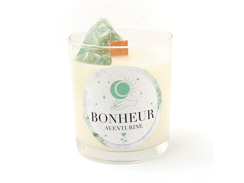 Kit DIY bougie lithothérapie - Aventurine bonheur - Image 4