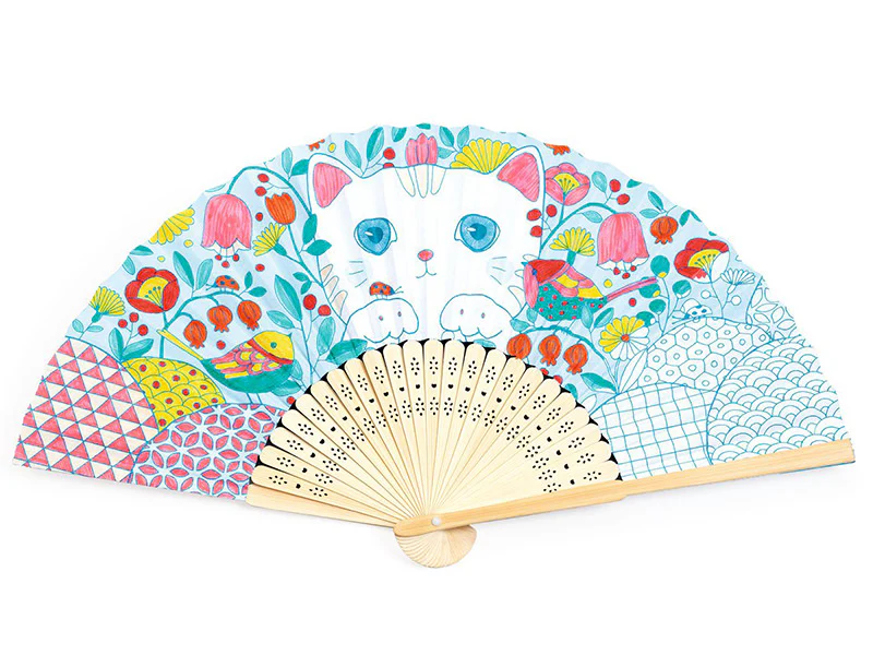 Kit DIY - Eventail à colorier - Koneko - Image 2