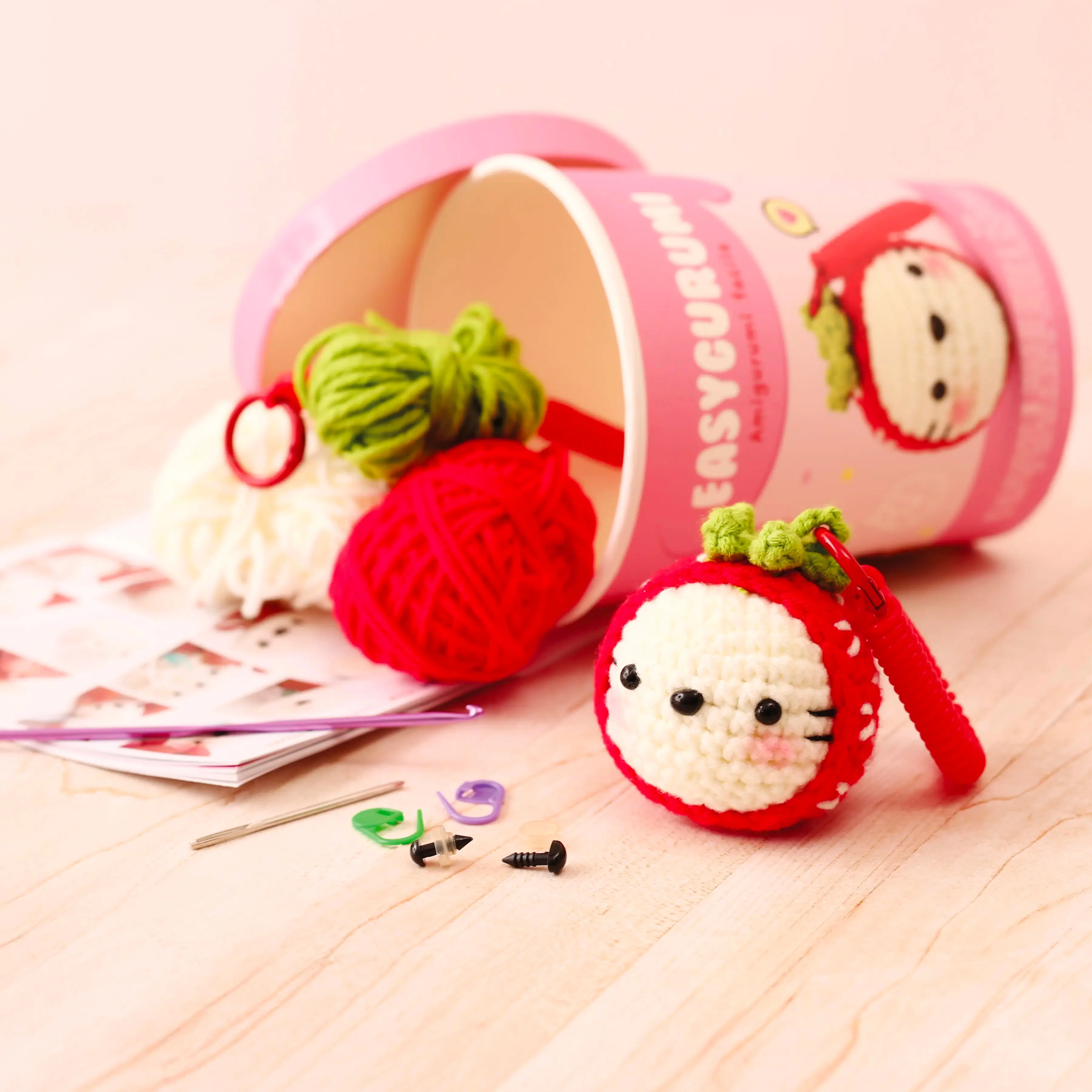 Kit crochet Easygurumi Fraise - Graine Créative - Image 3