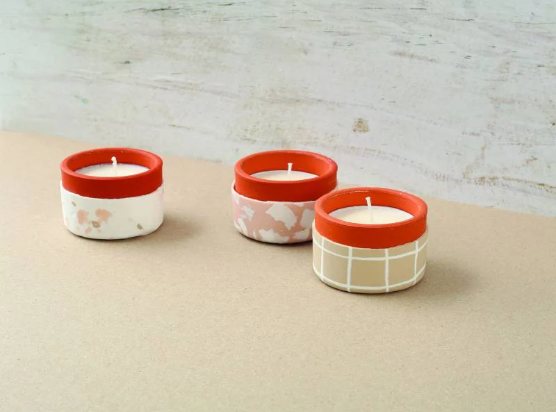 Kit Fimo home déco - 3 bougies - Image 2