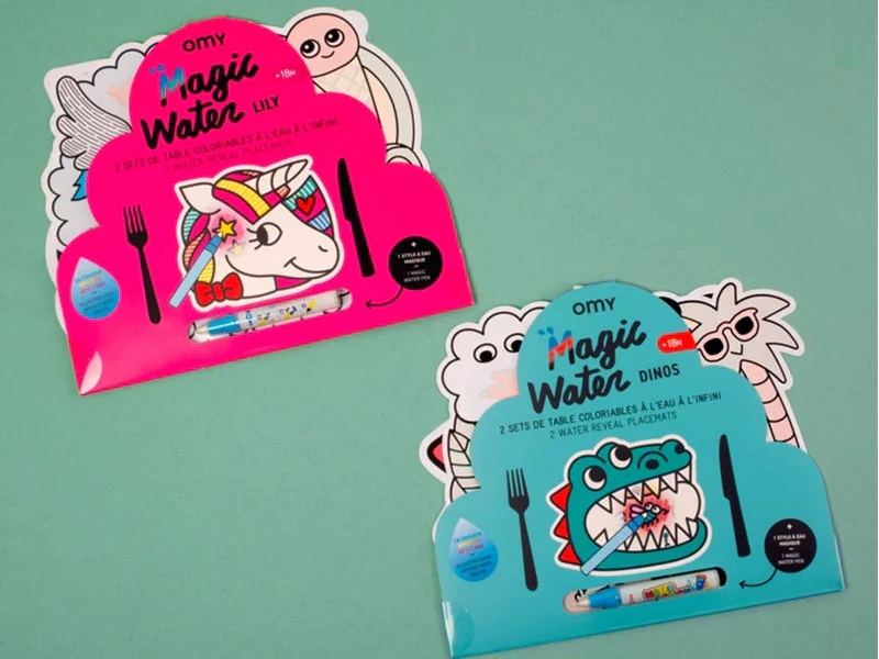 Kit Magic Water Dinos set de table - 18 mois - OMY - Image 2