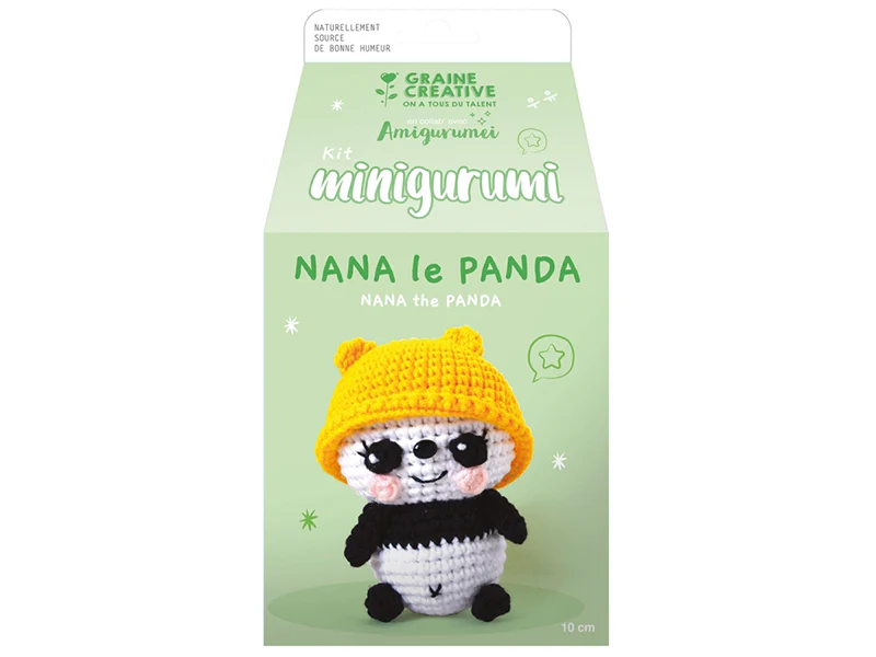 Kit Minigurumi - Panda 10 cm - Graine Créative - Image 3